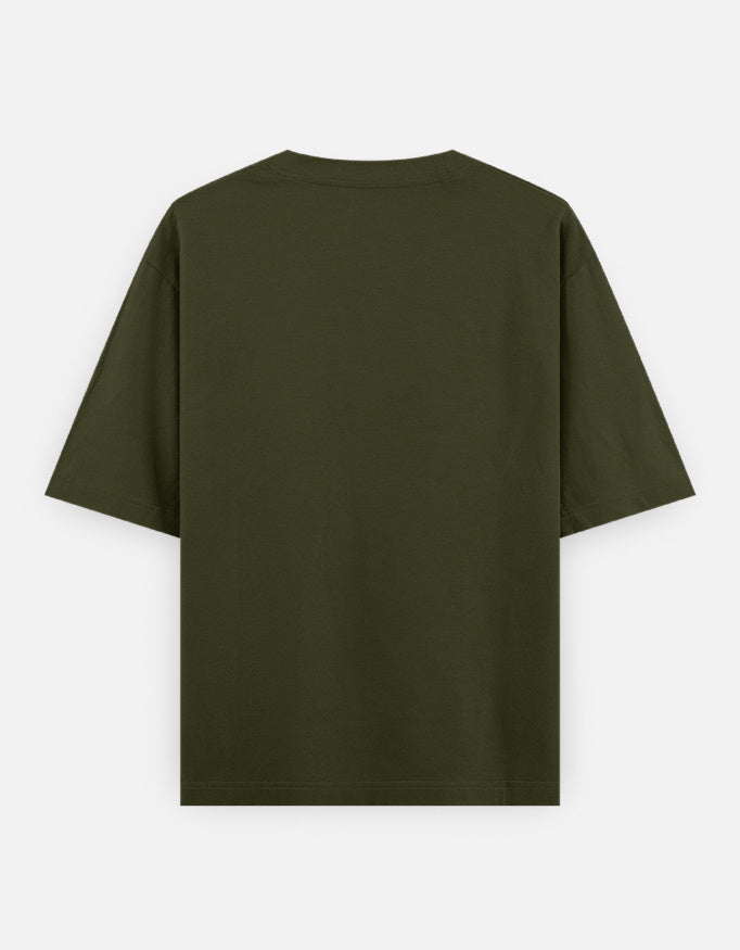 Green t-shirt on a white background