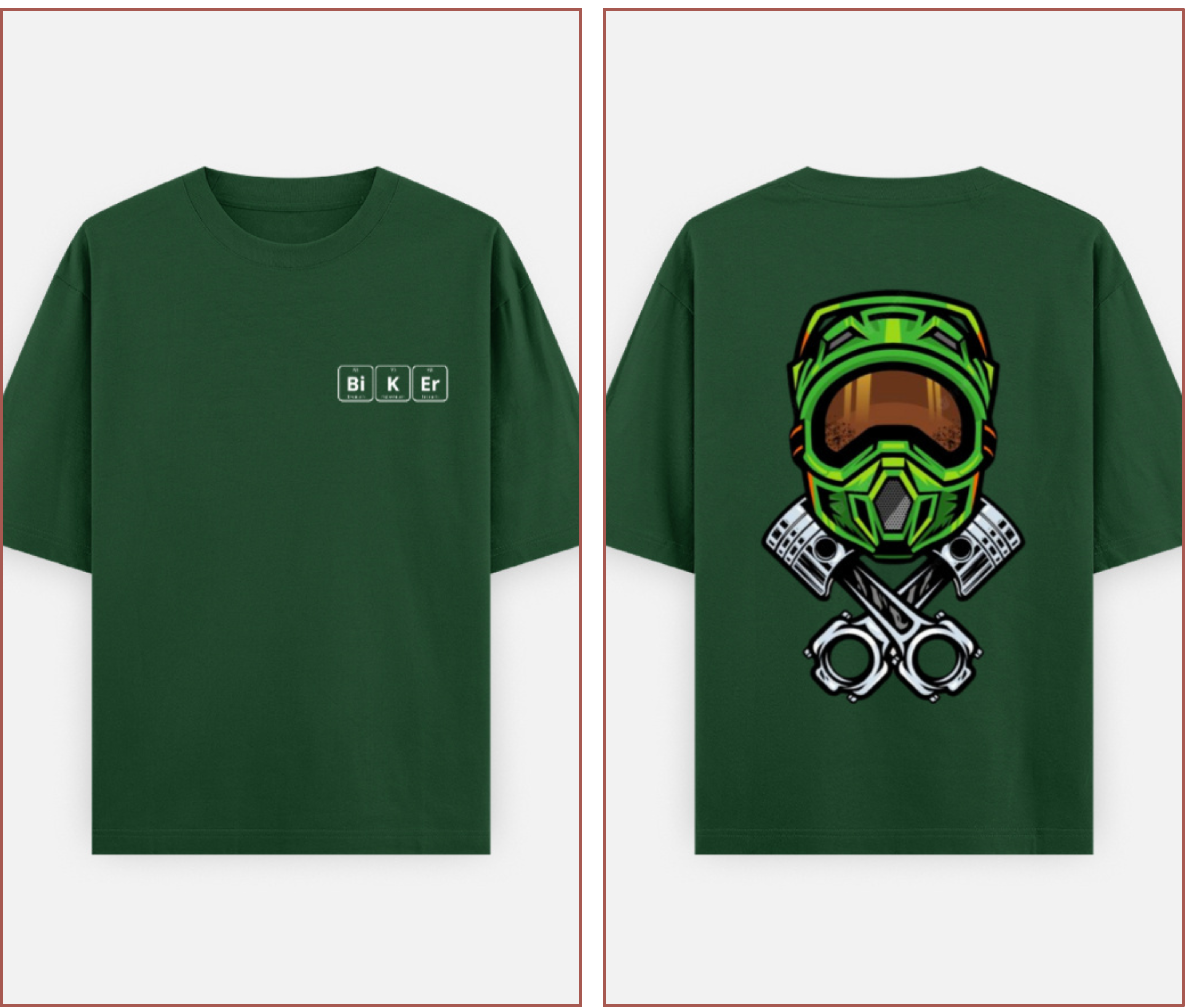 Biker Oversized T-Shirt – Ride Hard Streetwear Graphic Tee